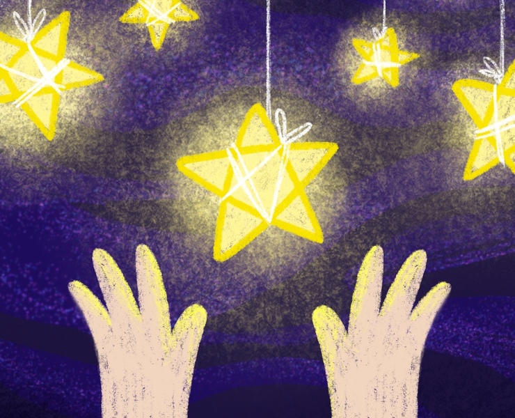 «Дотянись до мечты» — Иллюстрация на Dprofile