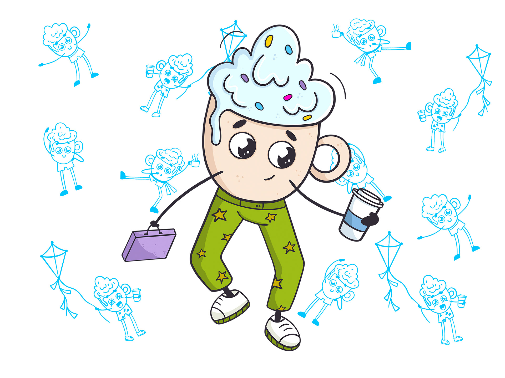 Character design for a coffee shop — Изображение №4 — Брендинг, Иллюстрация на Dprofile