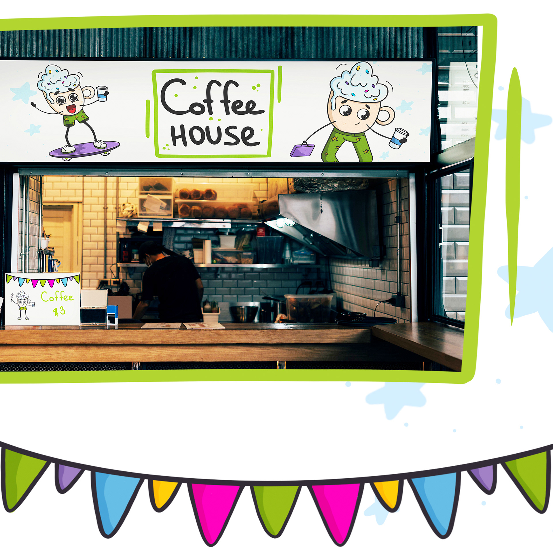 Character design for a coffee shop — Изображение №8 — Брендинг, Иллюстрация на Dprofile
