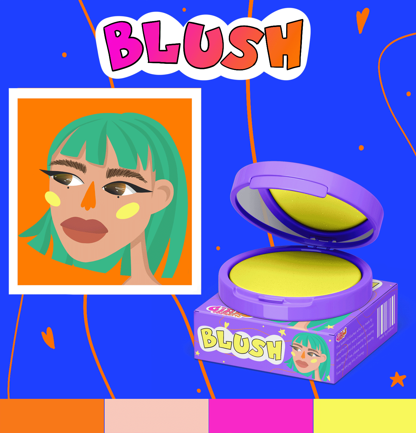 Дизайн упаковки для "Girls cosmetic" — Изображение №13 — Брендинг, Иллюстрация на Dprofile
