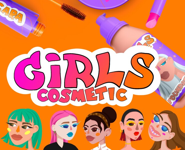 Дизайн упаковки для "Girls cosmetic" на Dprofile