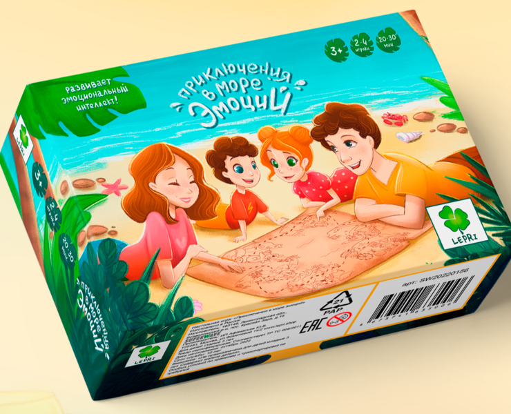 Настольная игра "Море эмоций" — Иллюстрация на Dprofile