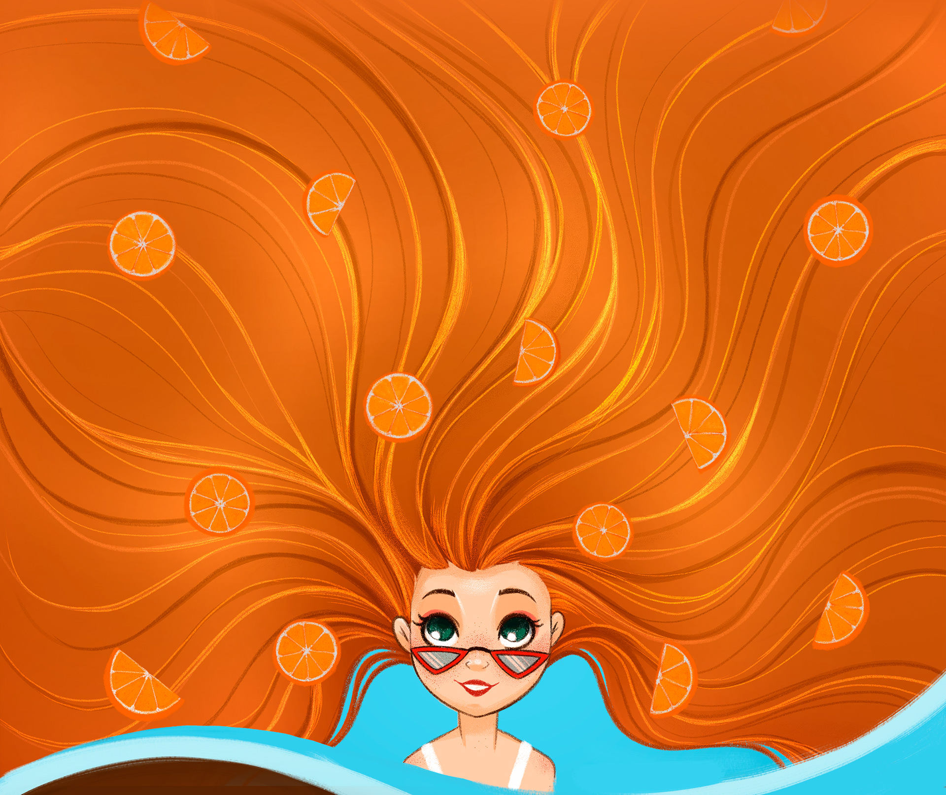 Packing illustrations. Shampoo and hair mask — Изображение №3 — Брендинг, Иллюстрация на Dprofile