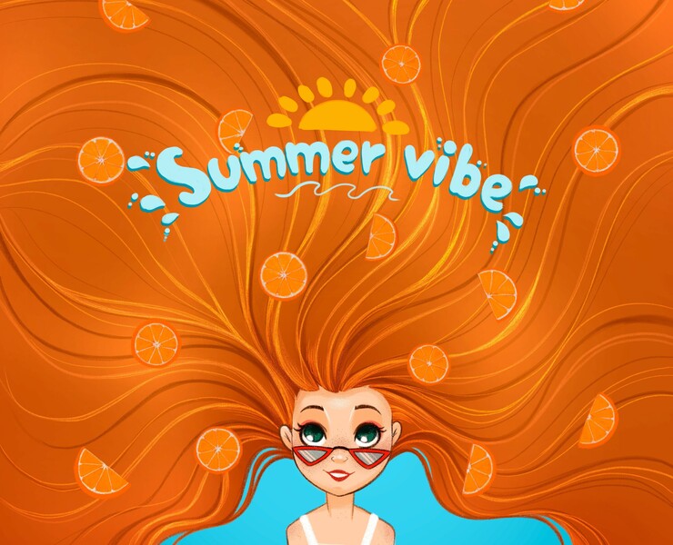 Packing illustrations. Shampoo and hair mask — Брендинг, Иллюстрация на Dprofile