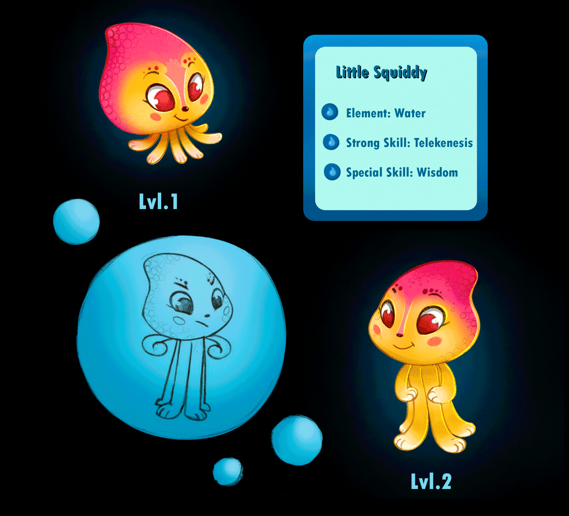 Дизайн персонажей-монстриков. Концепт-проект для игры. — Изображение №8 — Иллюстрация на Dprofile