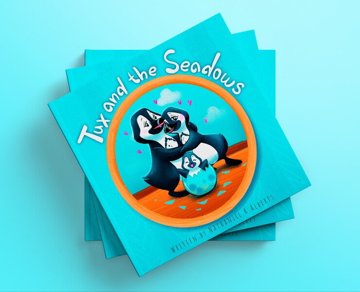 Детская книга "Tux and the Seadows" — Иллюстрация, Графика на Dprofile