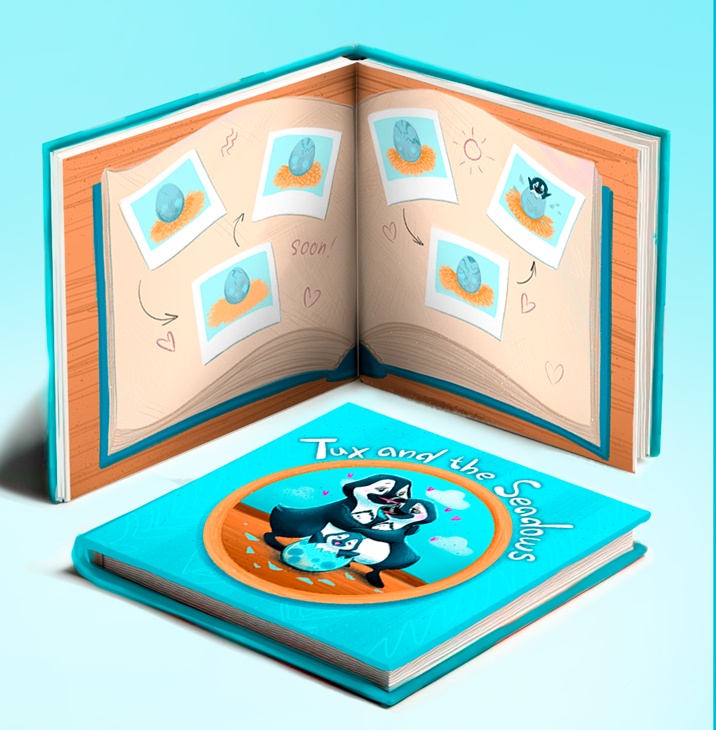 Детская книга "Tux and the Seadows" — Изображение №11 — Иллюстрация, Графика на Dprofile