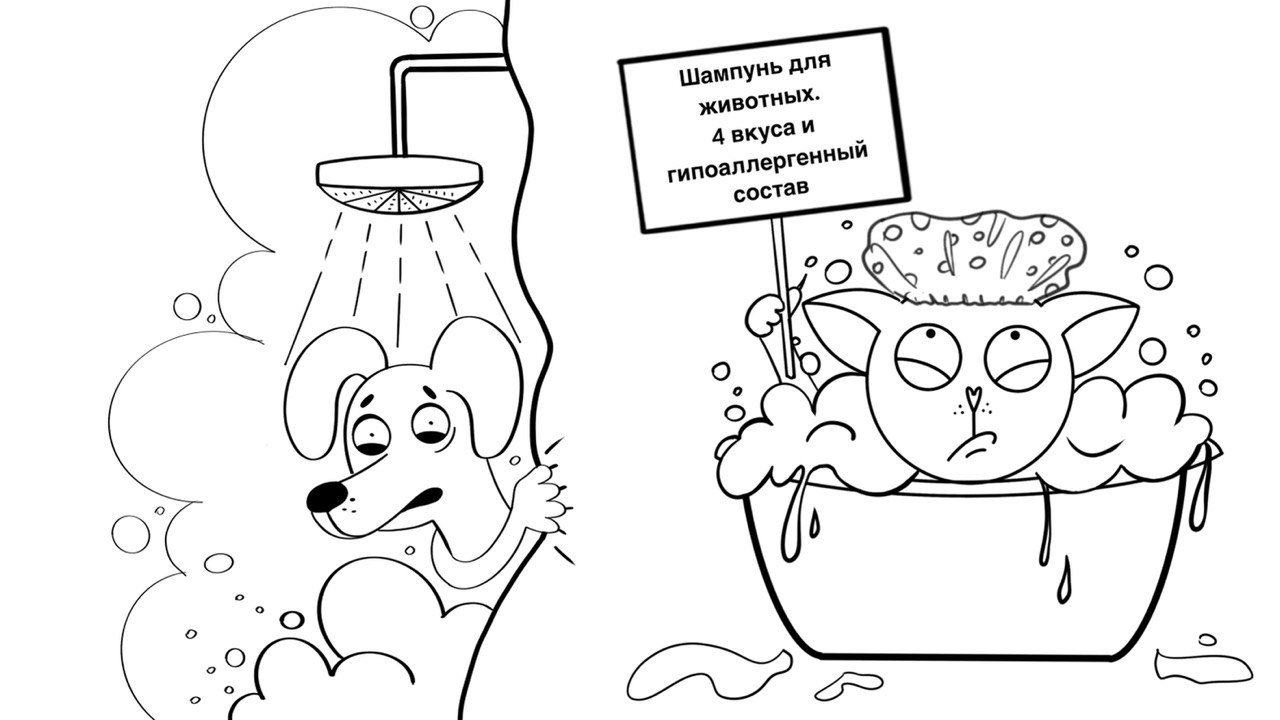 Шампунь для животных — Изображение №2 — Брендинг, Иллюстрация на Dprofile