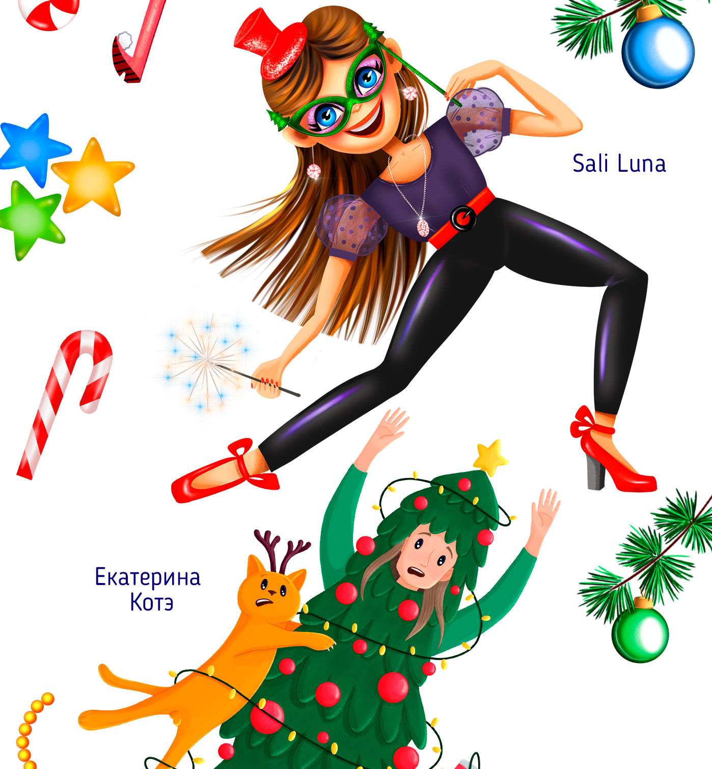 Новогодняя вечеринка иллюстраторов — Изображение №3 — Иллюстрация, Анимация на Dprofile