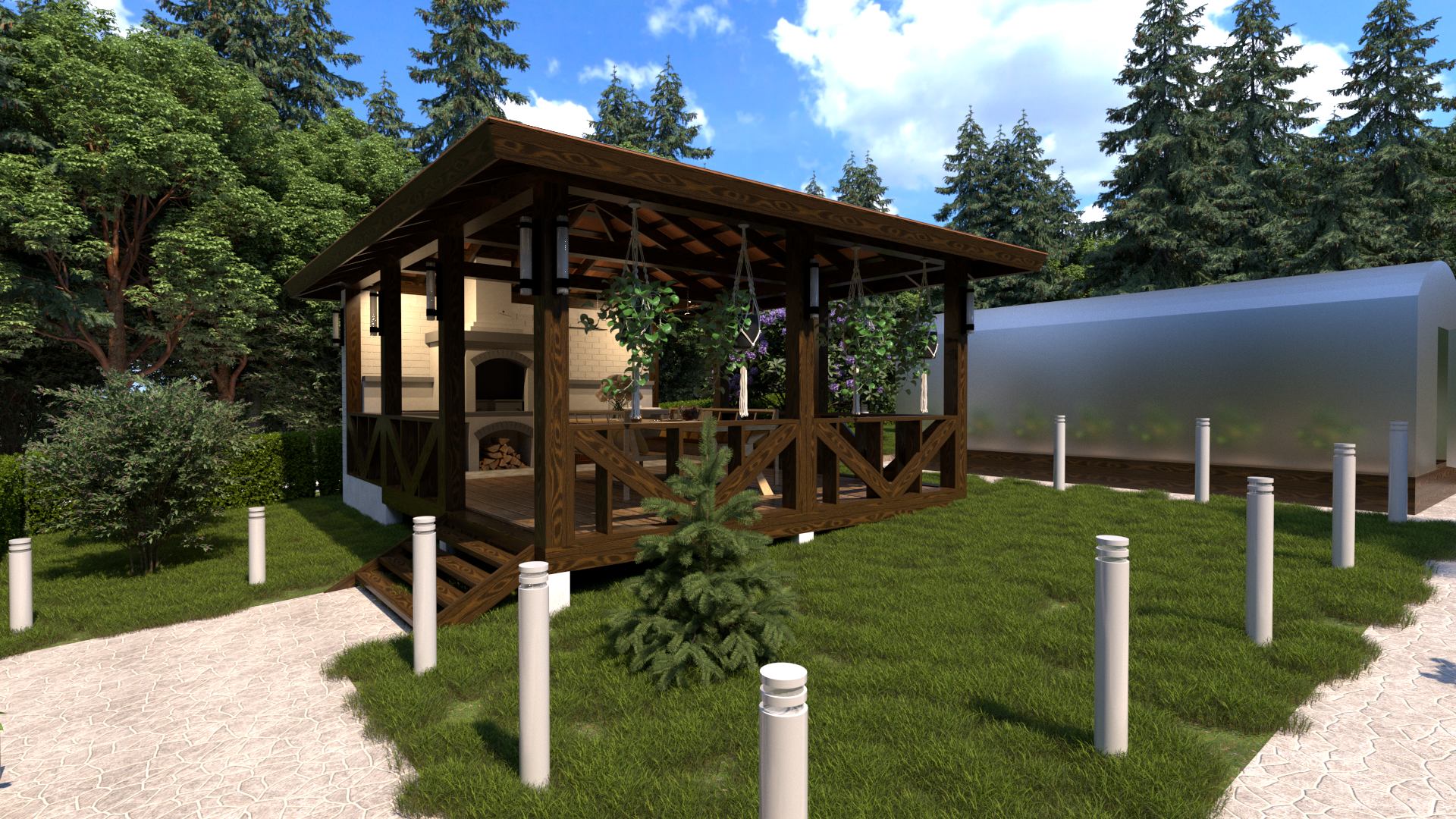 Беседка открытого типа — Изображение №1 — 3D на Dprofile