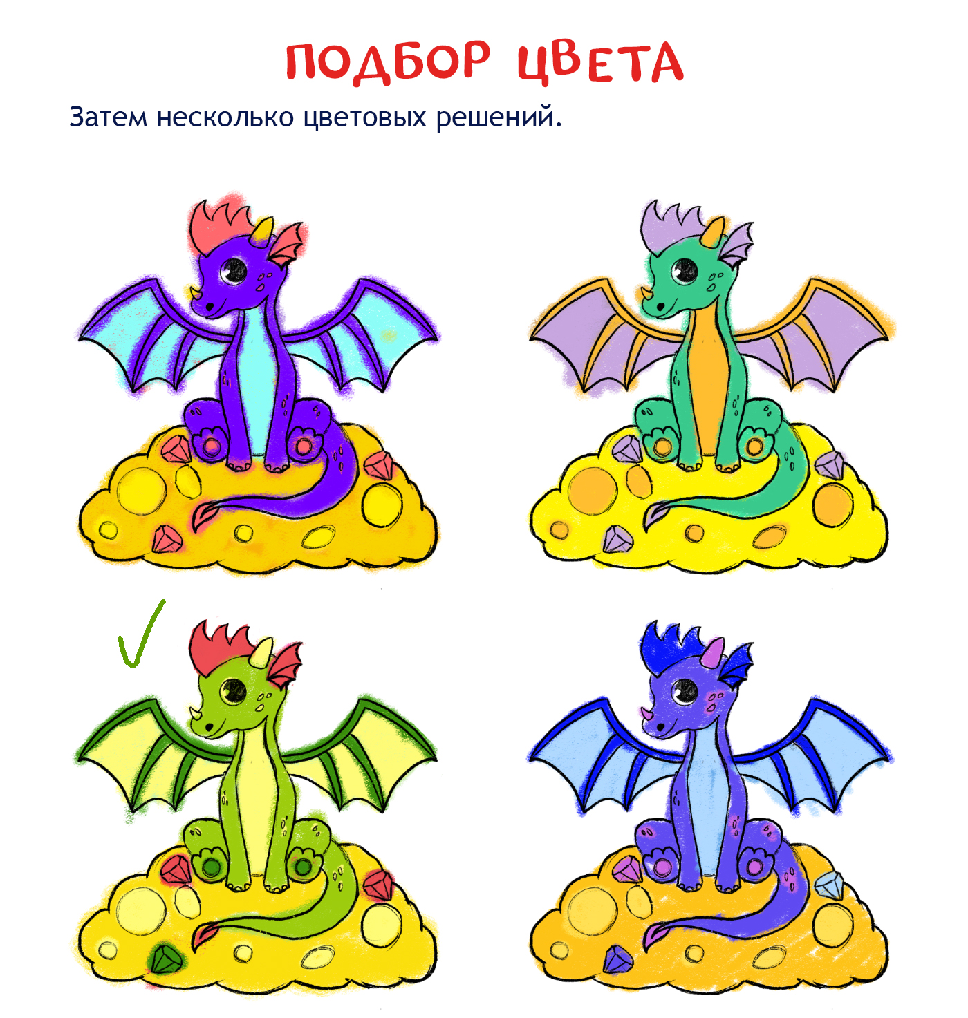 Драконы. Дизайн персонажа — Изображение №4 — Иллюстрация на Dprofile