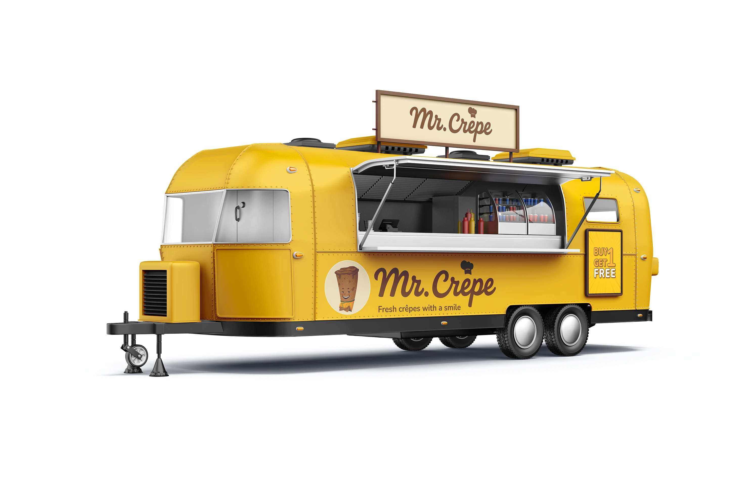Mr. Crêpe. Бренд-персонаж — Изображение №9 — Брендинг, Иллюстрация на Dprofile