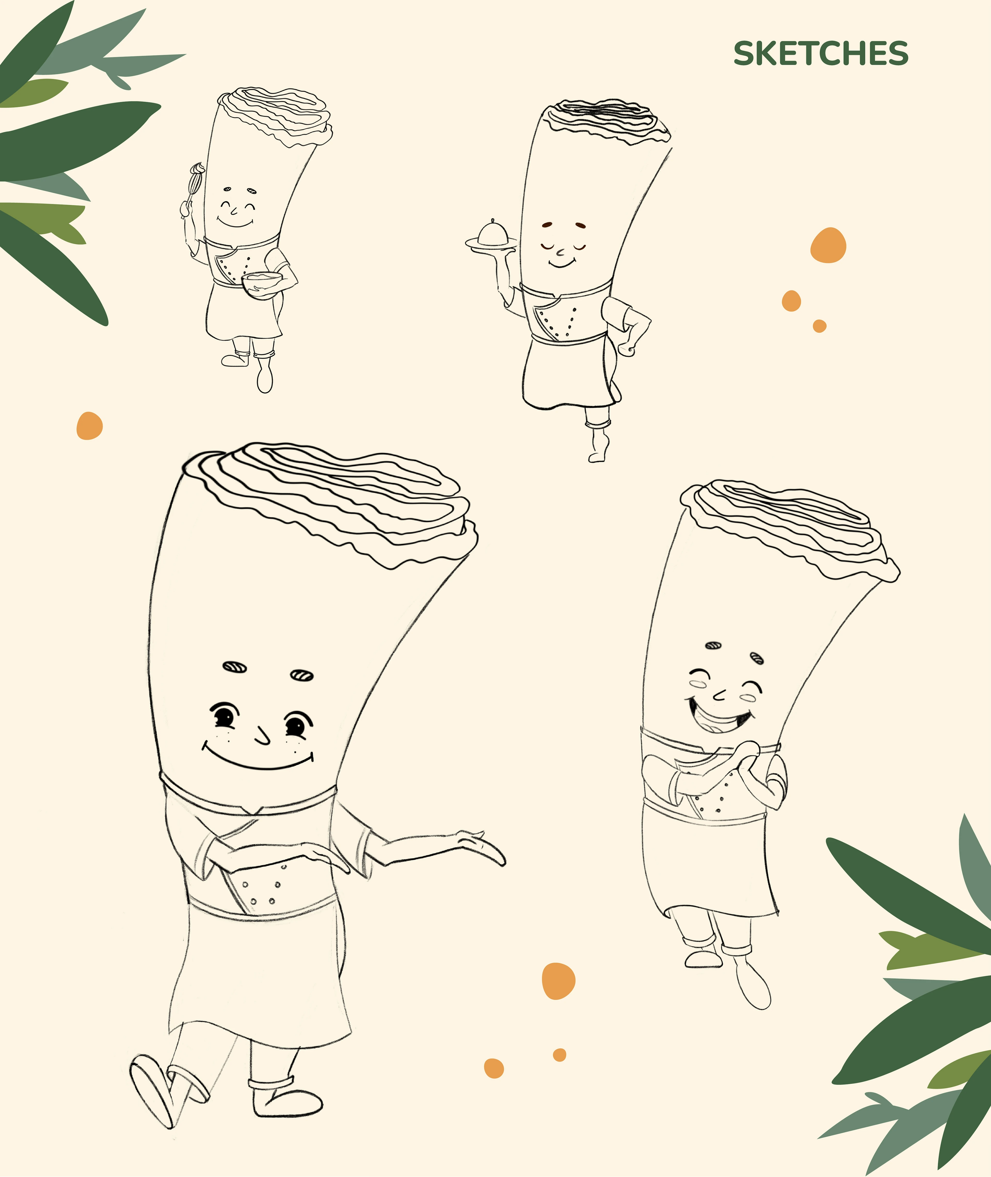 Mr. Crêpe. Бренд-персонаж — Изображение №7 — Брендинг, Иллюстрация на Dprofile