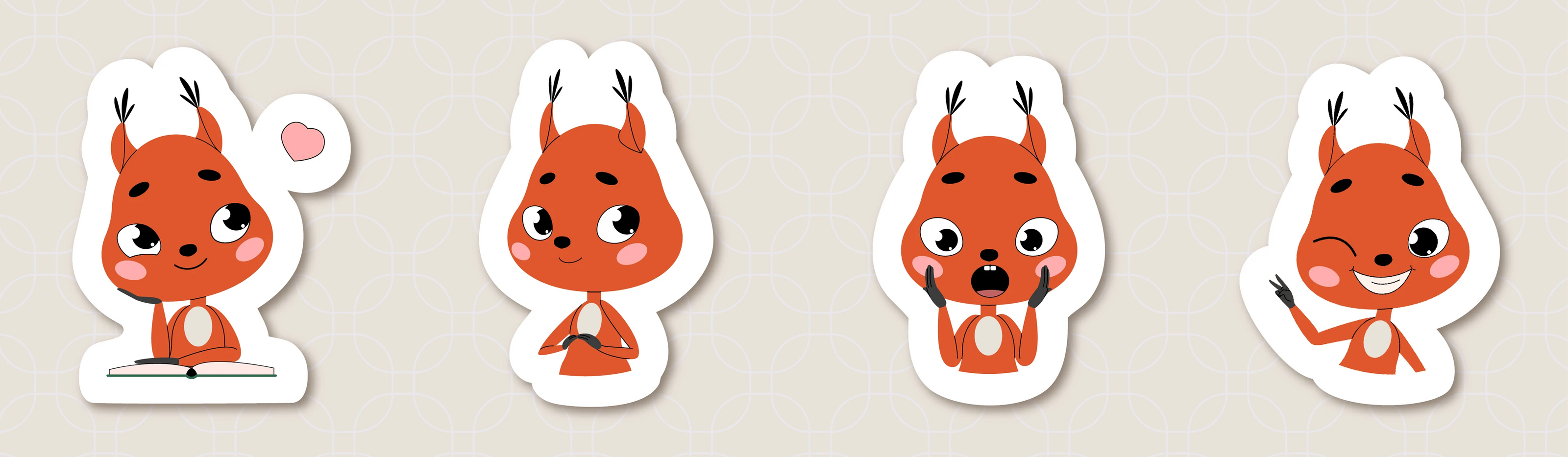 Сквирри. Бренд персонаж. Концепт — Изображение №7 — Иллюстрация на Dprofile