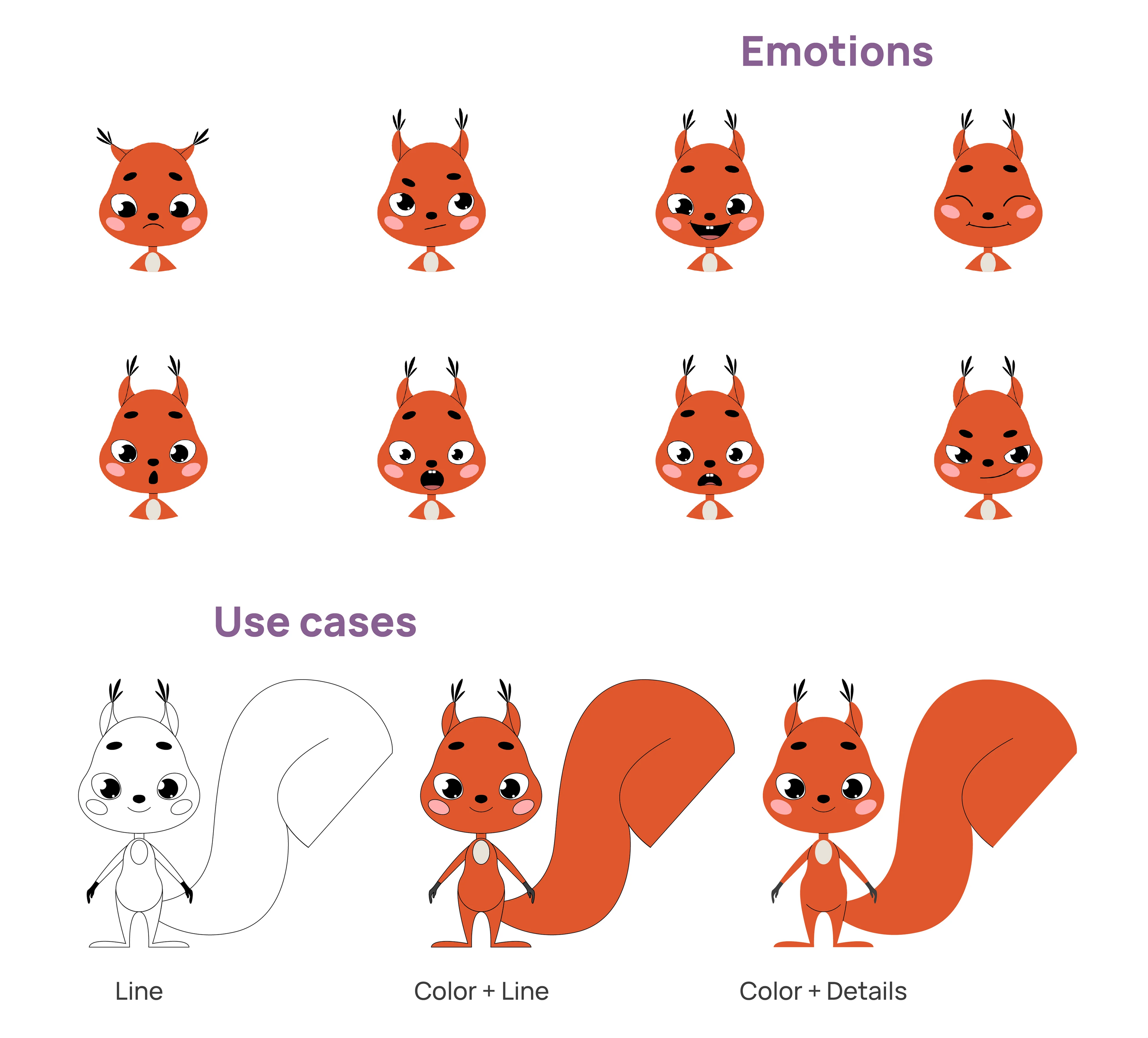 Сквирри. Бренд персонаж. Концепт — Изображение №4 — Иллюстрация на Dprofile
