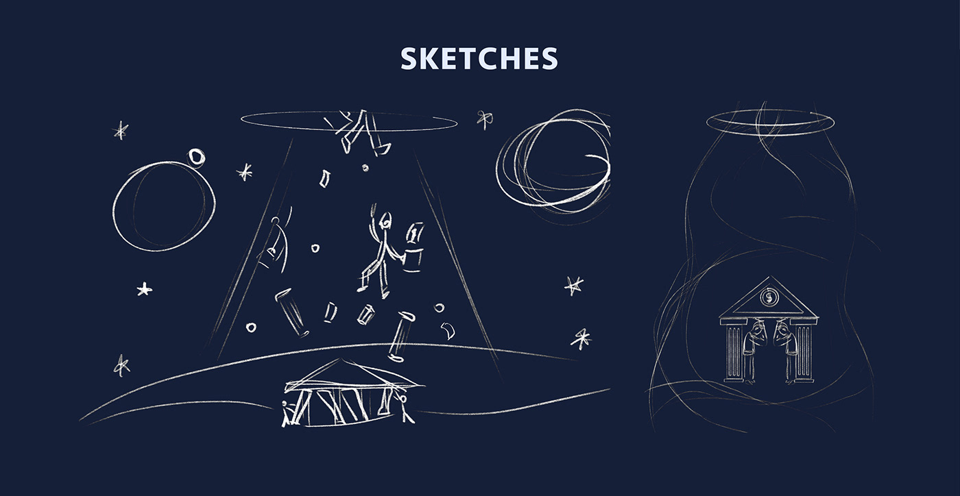QUARTZ Magazine. Сoncepts of illustrations for article — Изображение №8 — Иллюстрация, Графика на Dprofile