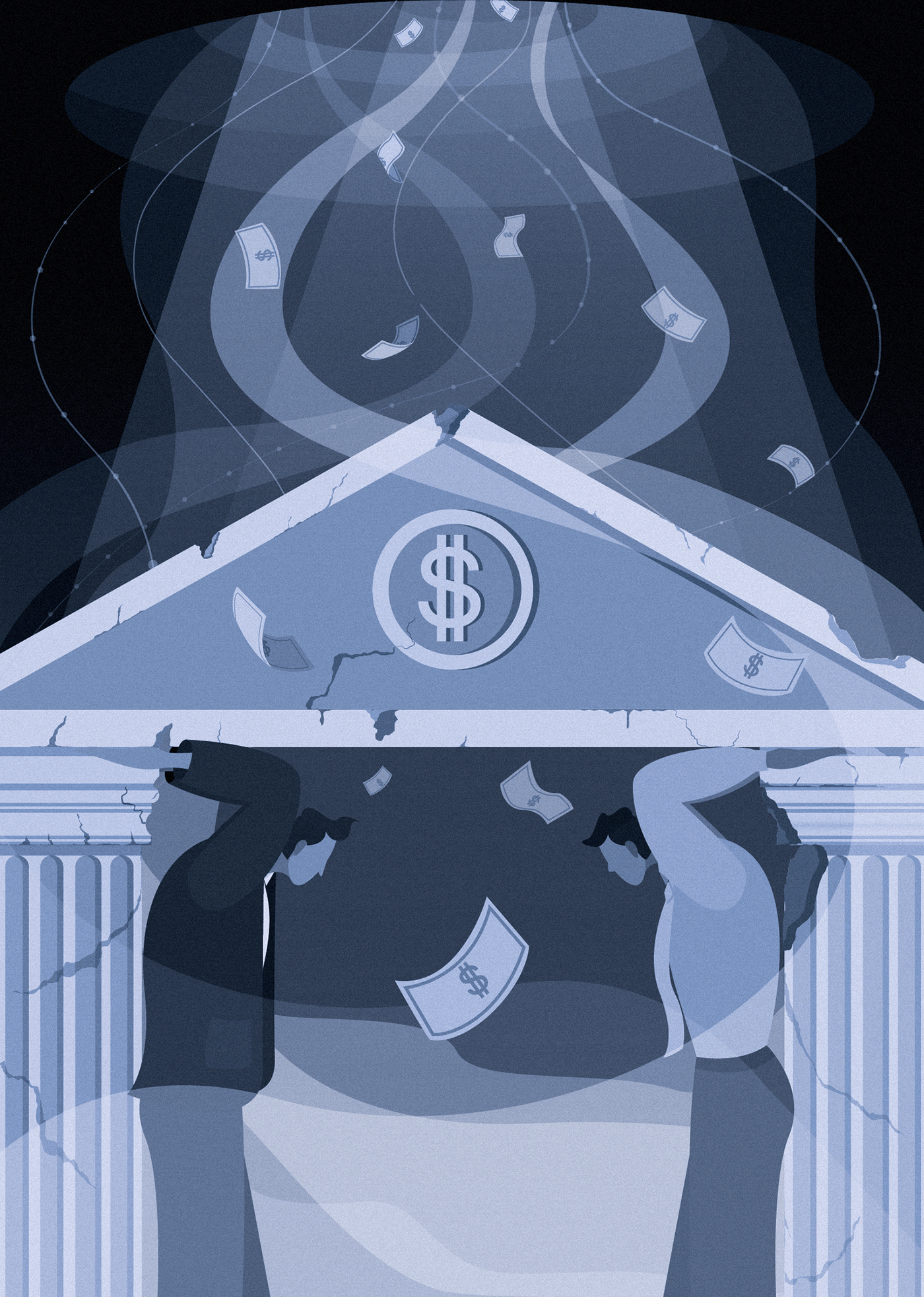 QUARTZ Magazine. Сoncepts of illustrations for article — Изображение №9 — Иллюстрация, Графика на Dprofile