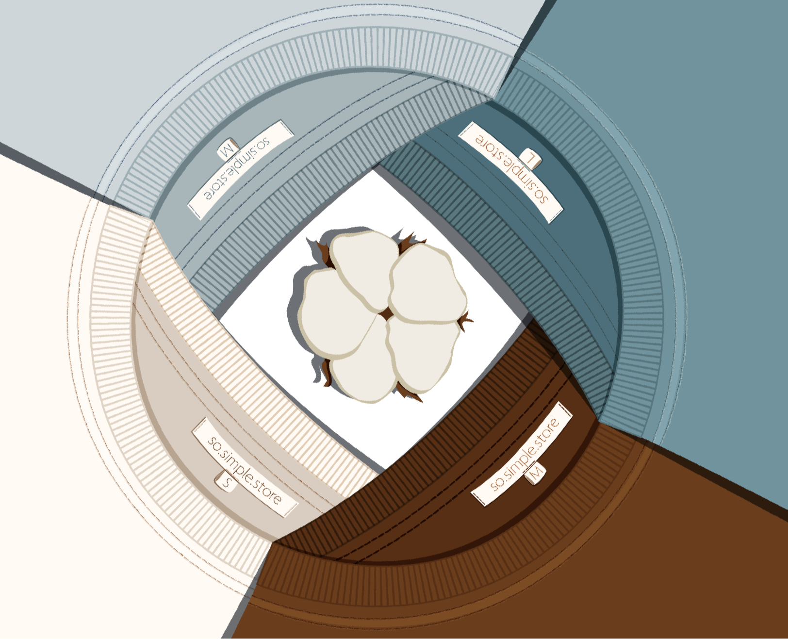 SO.SIMPLE.STORE. Illustrative identity. Concept — Иллюстрация на Dprofile