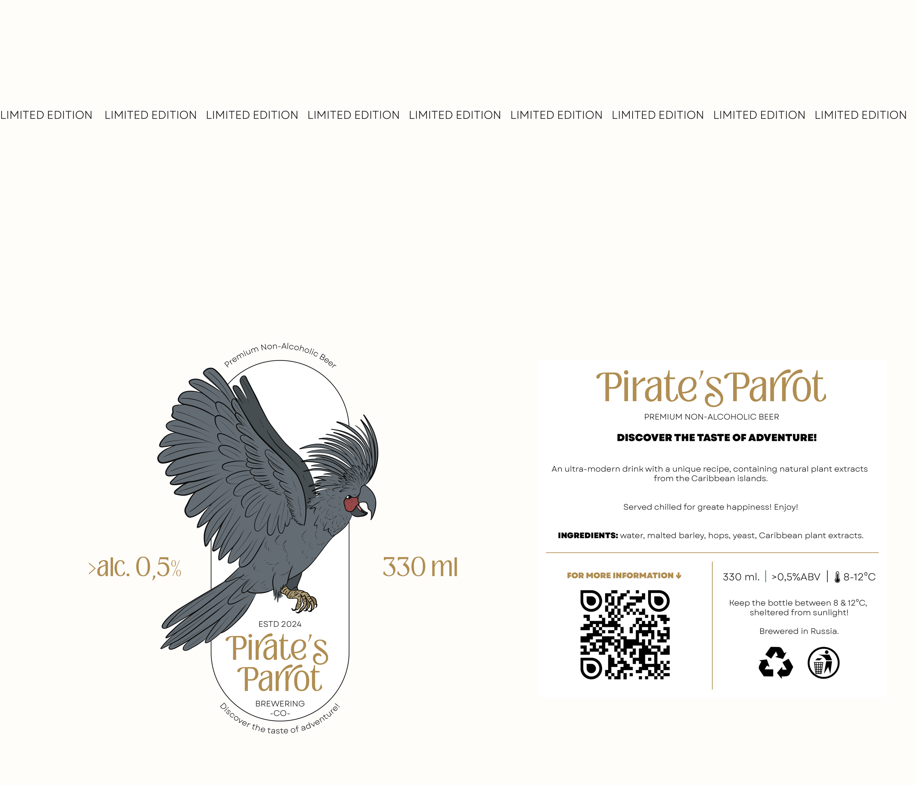 Pirate's Parrot. Beer packaging design. Concept — Изображение №17 — Брендинг, Иллюстрация на Dprofile