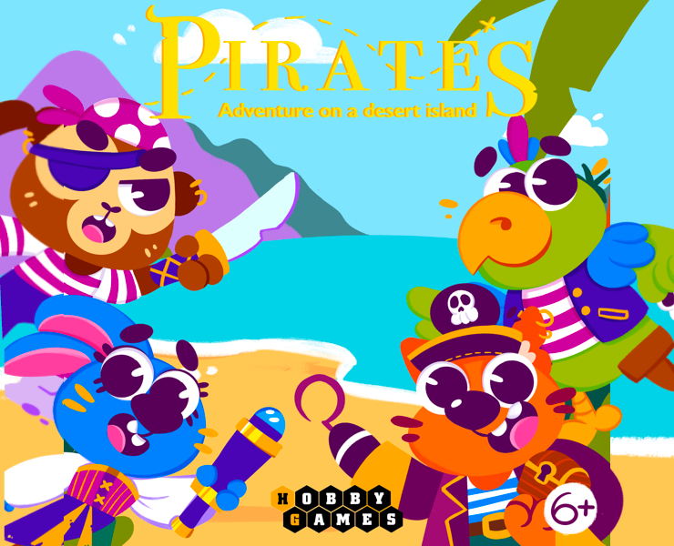"Pirates. Adventure on a Desert Island" board game на Dprofile