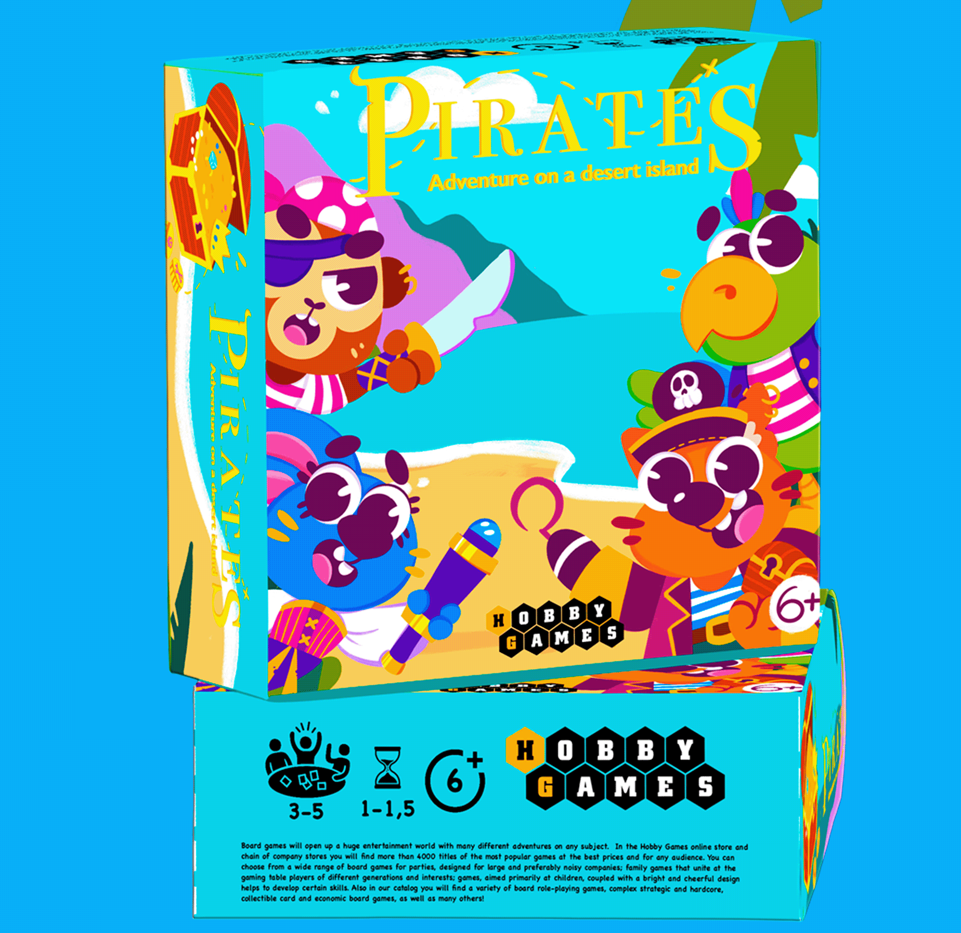 "Pirates. Adventure on a Desert Island" board game — Изображение №12 — Иллюстрация, Анимация на Dprofile
