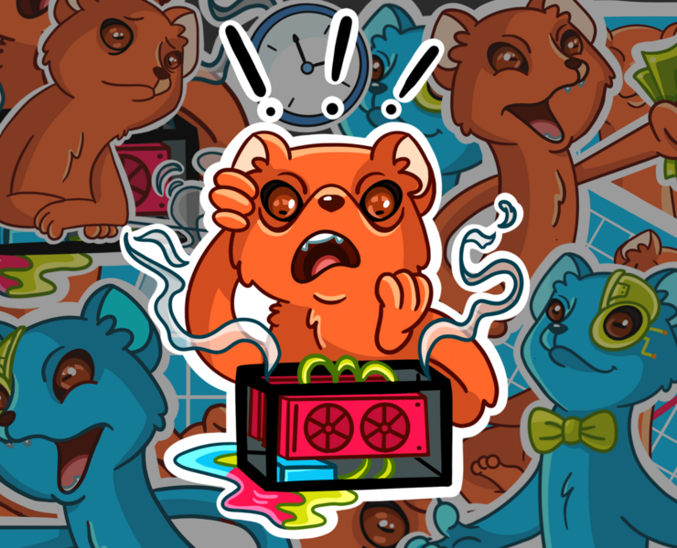 Mongoose stickers for cryptocurrency на Dprofile