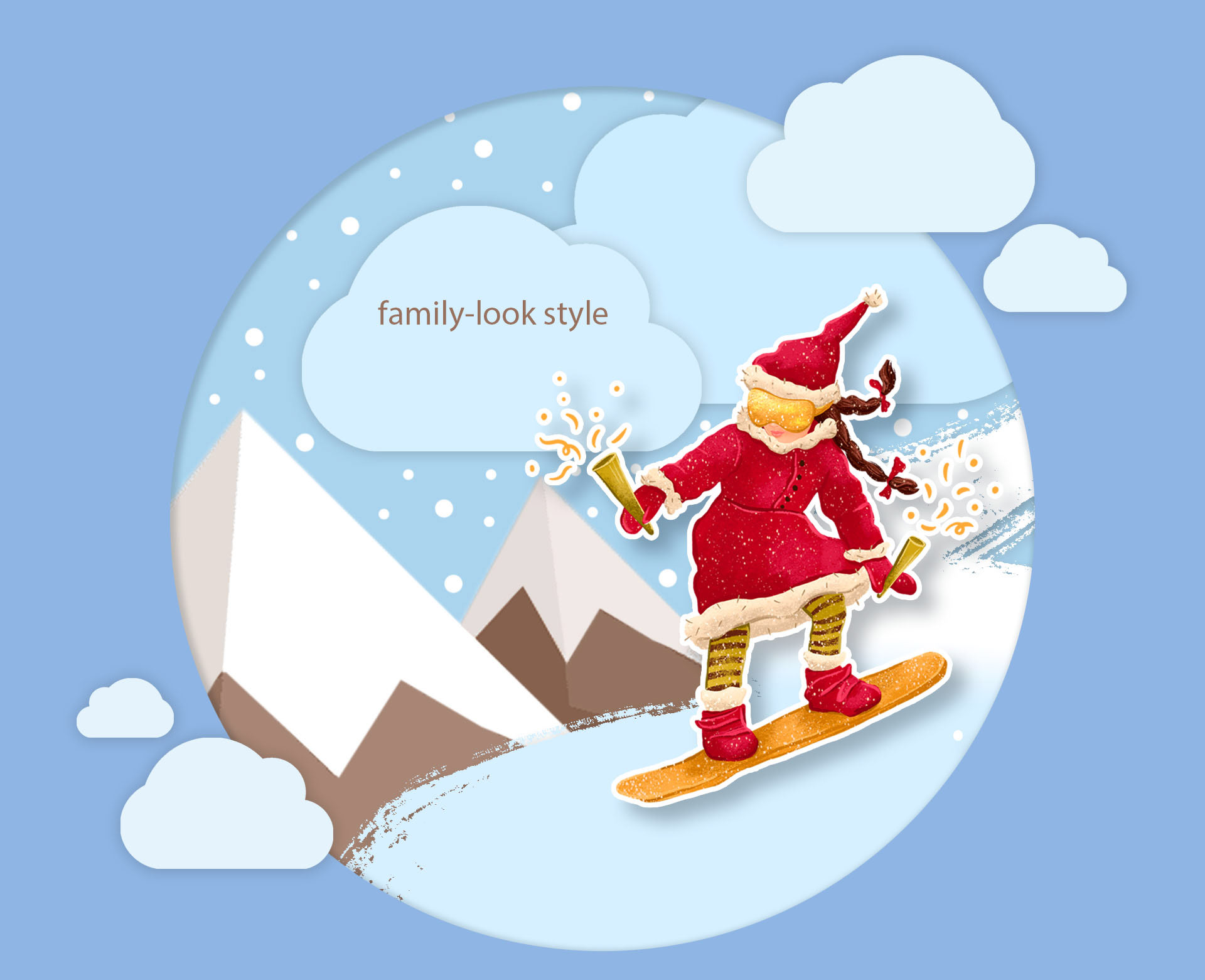 Family-look style / illustration — Изображение №1 — Брендинг на Dprofile