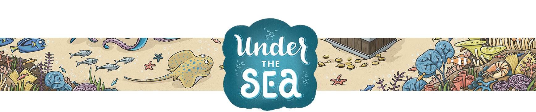Children's Wimmelbuch Book Illustration «Under the Sea» — Изображение №1 — Иллюстрация на Dprofile