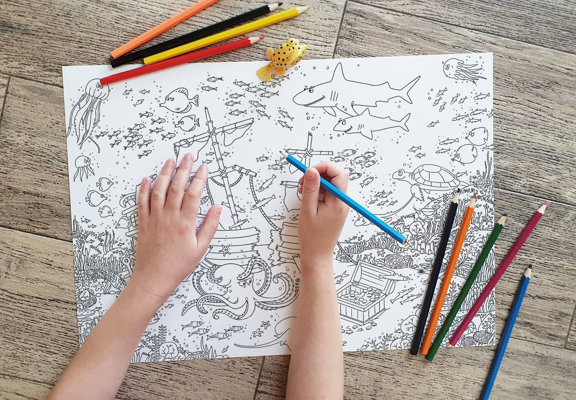 Children's Wimmelbuch Book Illustration «Under the Sea» — Изображение №6 — Иллюстрация на Dprofile