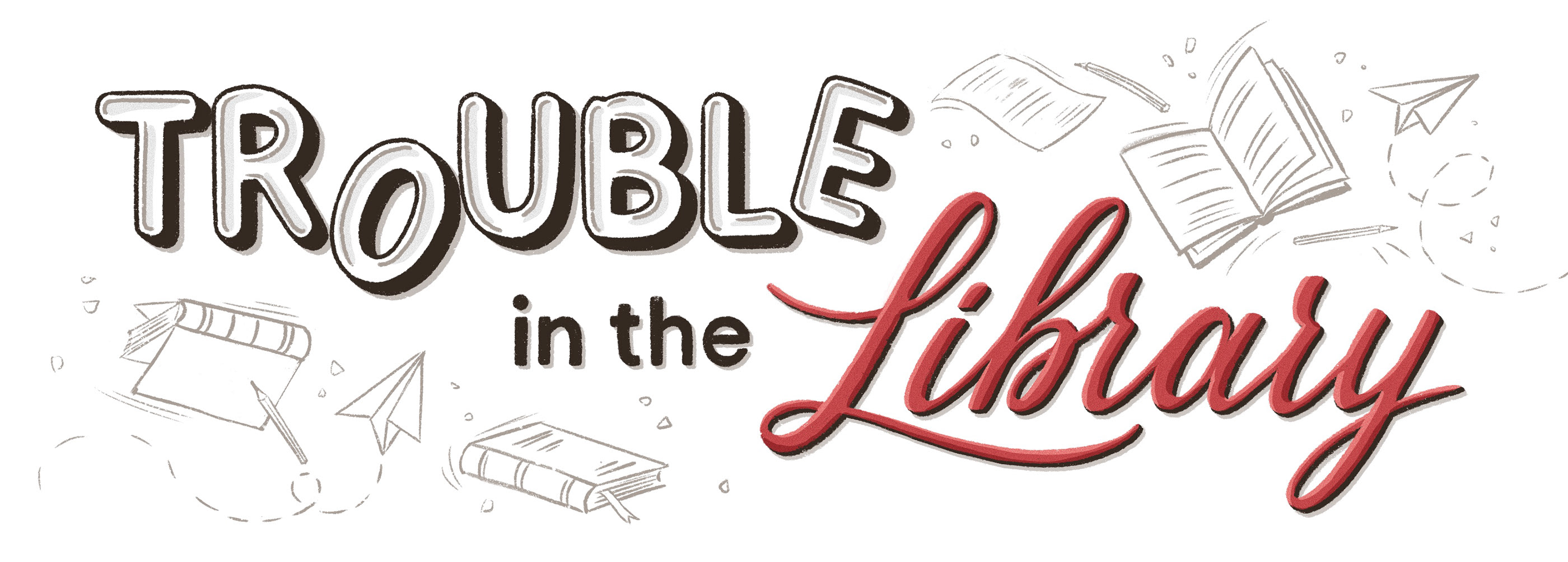 Wimmelbuch Illustration «Trouble in the library» — Изображение №1 — Иллюстрация на Dprofile