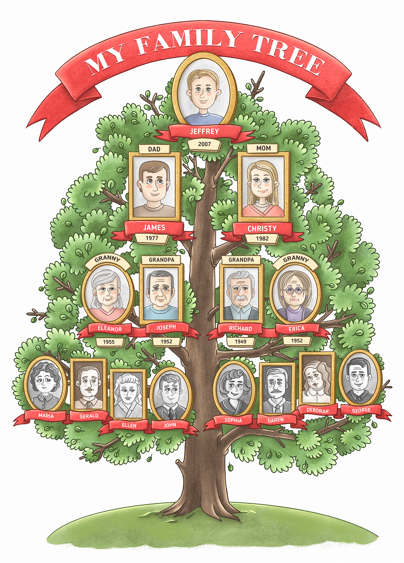 My Family Tree • Моё семейное древо — Изображение №1 — Иллюстрация, Графика на Dprofile