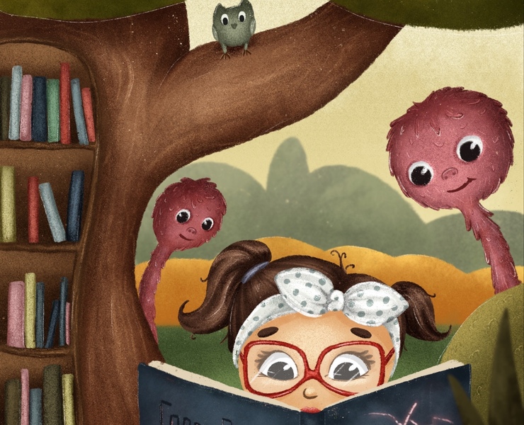 Иллюстрация для обложки школьной тетради. — Иллюстрация, Графика на Dprofile