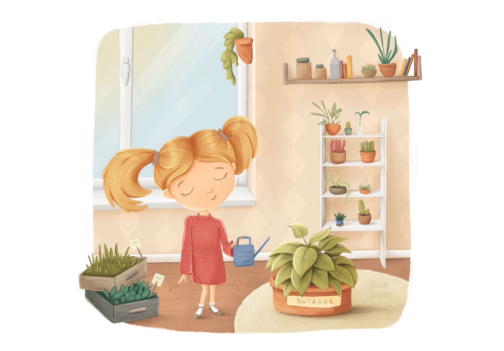 Книжные иллюстрации. История девочки Лиды. — Изображение №3 — Иллюстрация, Графика на Dprofile