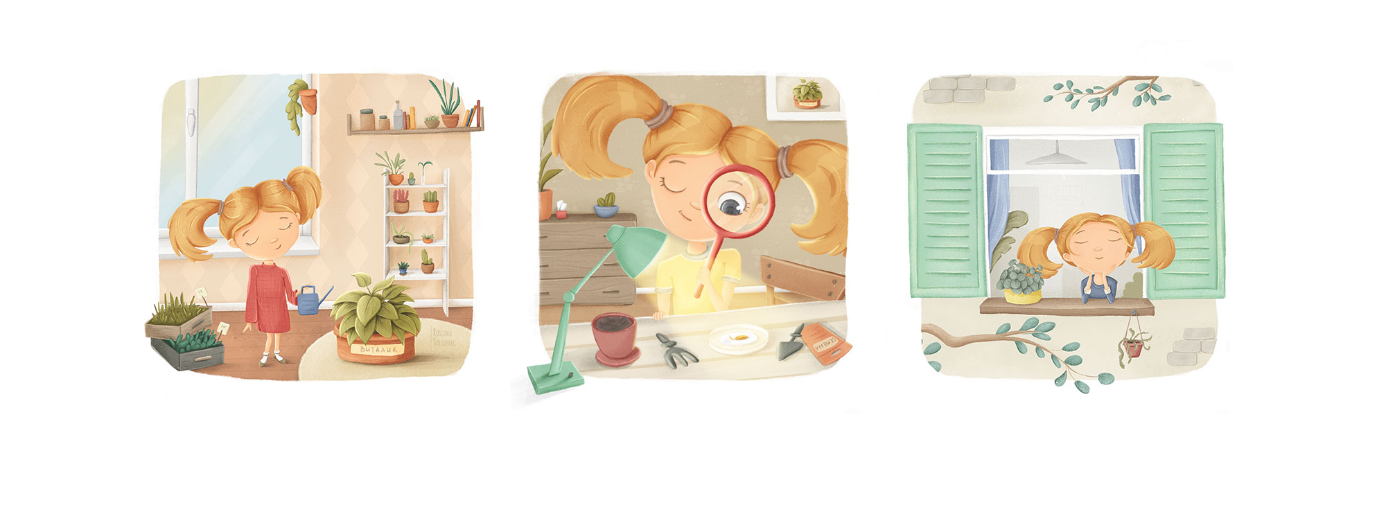 Книжные иллюстрации. История девочки Лиды. — Изображение №10 — Иллюстрация, Графика на Dprofile