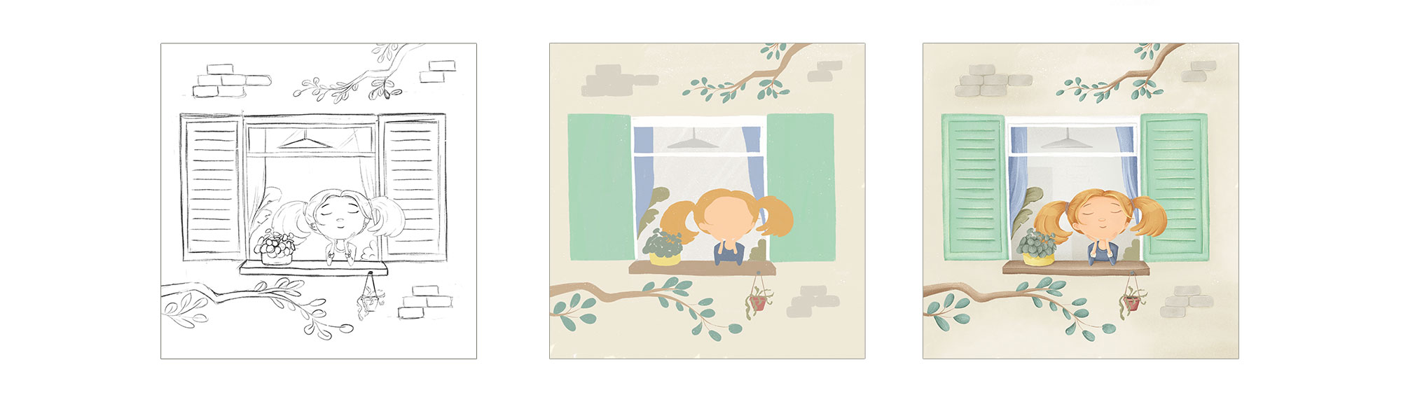 Книжные иллюстрации. История девочки Лиды. — Изображение №8 — Иллюстрация, Графика на Dprofile