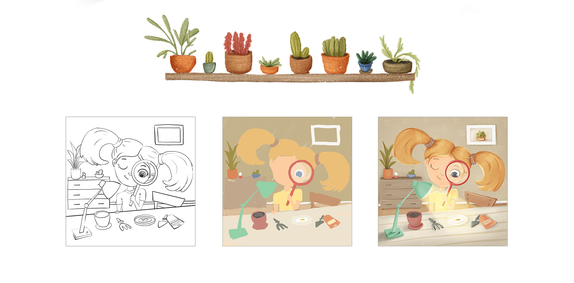 Книжные иллюстрации. История девочки Лиды. — Изображение №6 — Иллюстрация, Графика на Dprofile