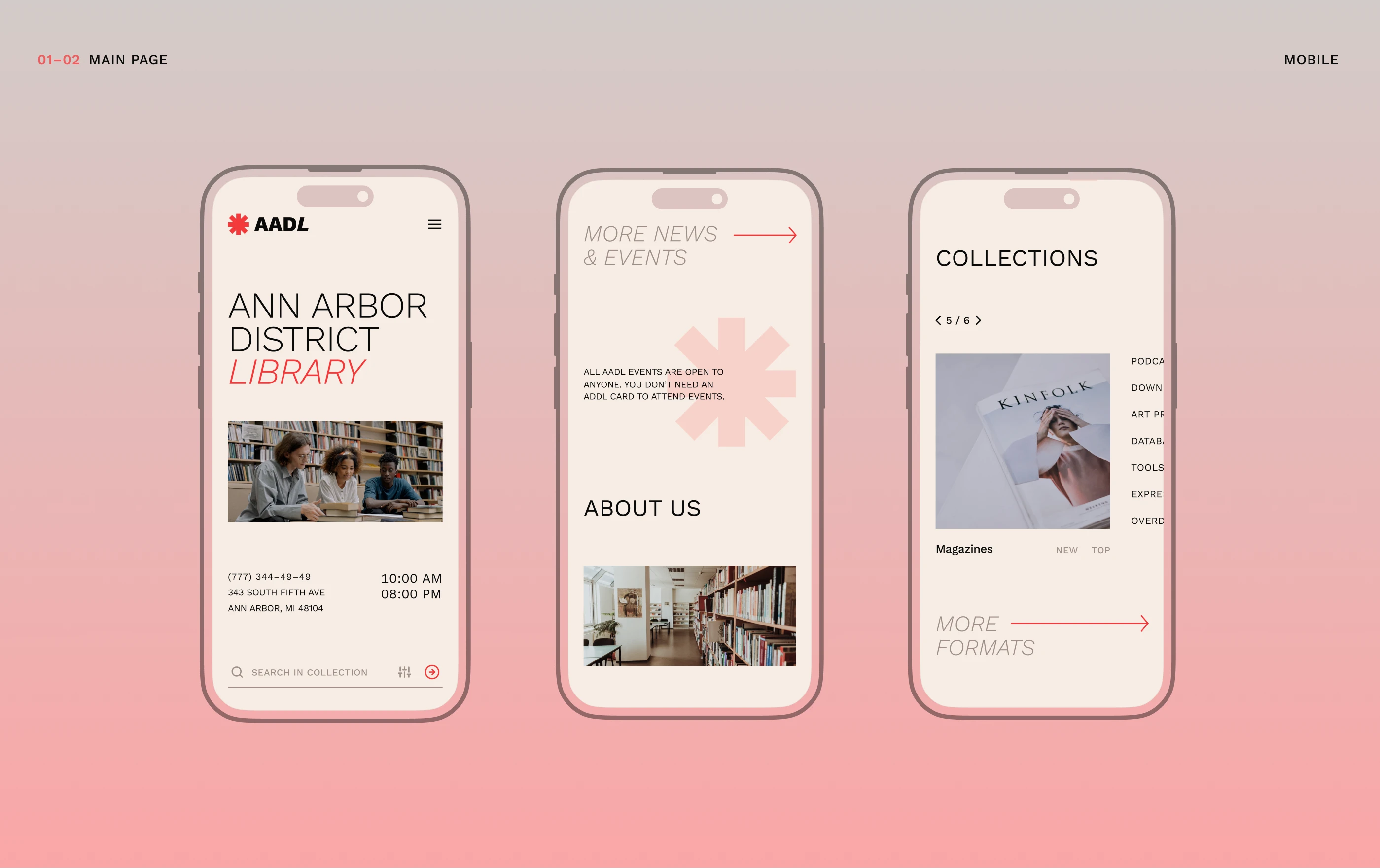 Ann Arbor District Library Website Redesign — Изображение №3 — Интерфейсы, Брендинг на Dprofile