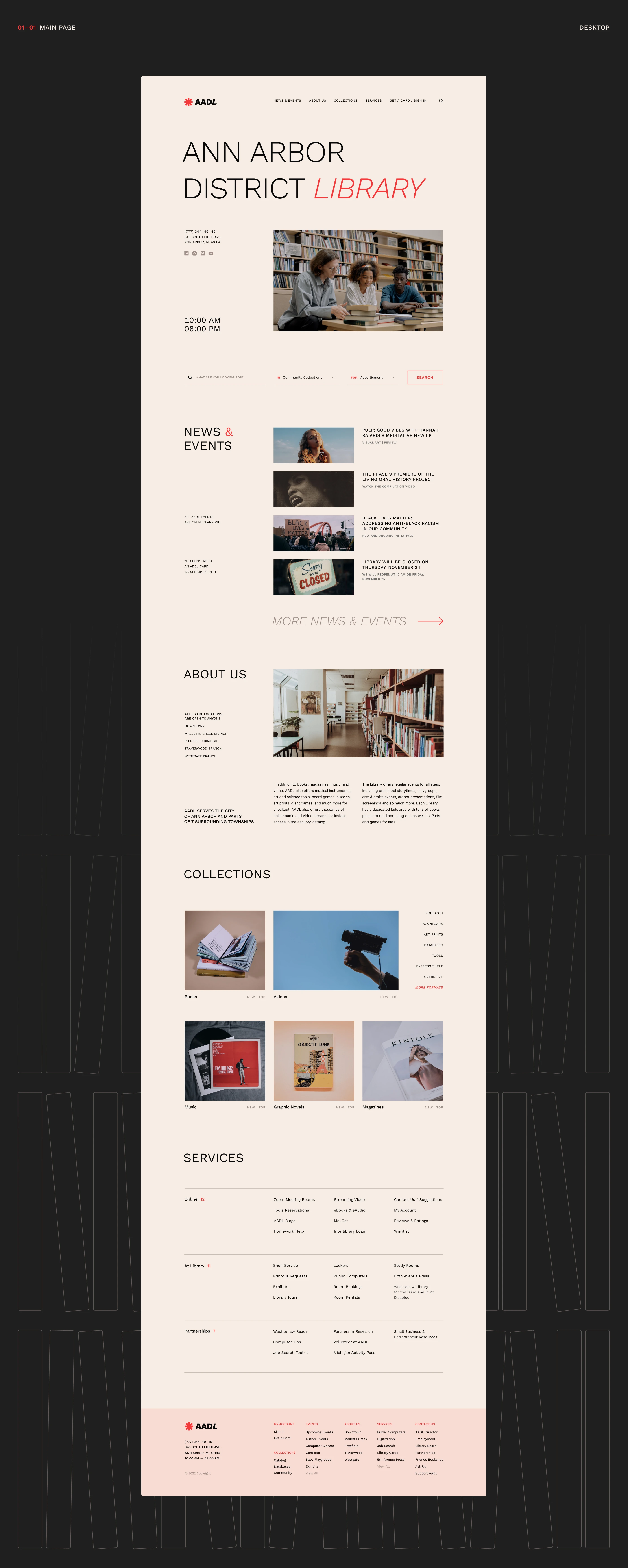 Ann Arbor District Library Website Redesign — Изображение №2 — Интерфейсы, Брендинг на Dprofile