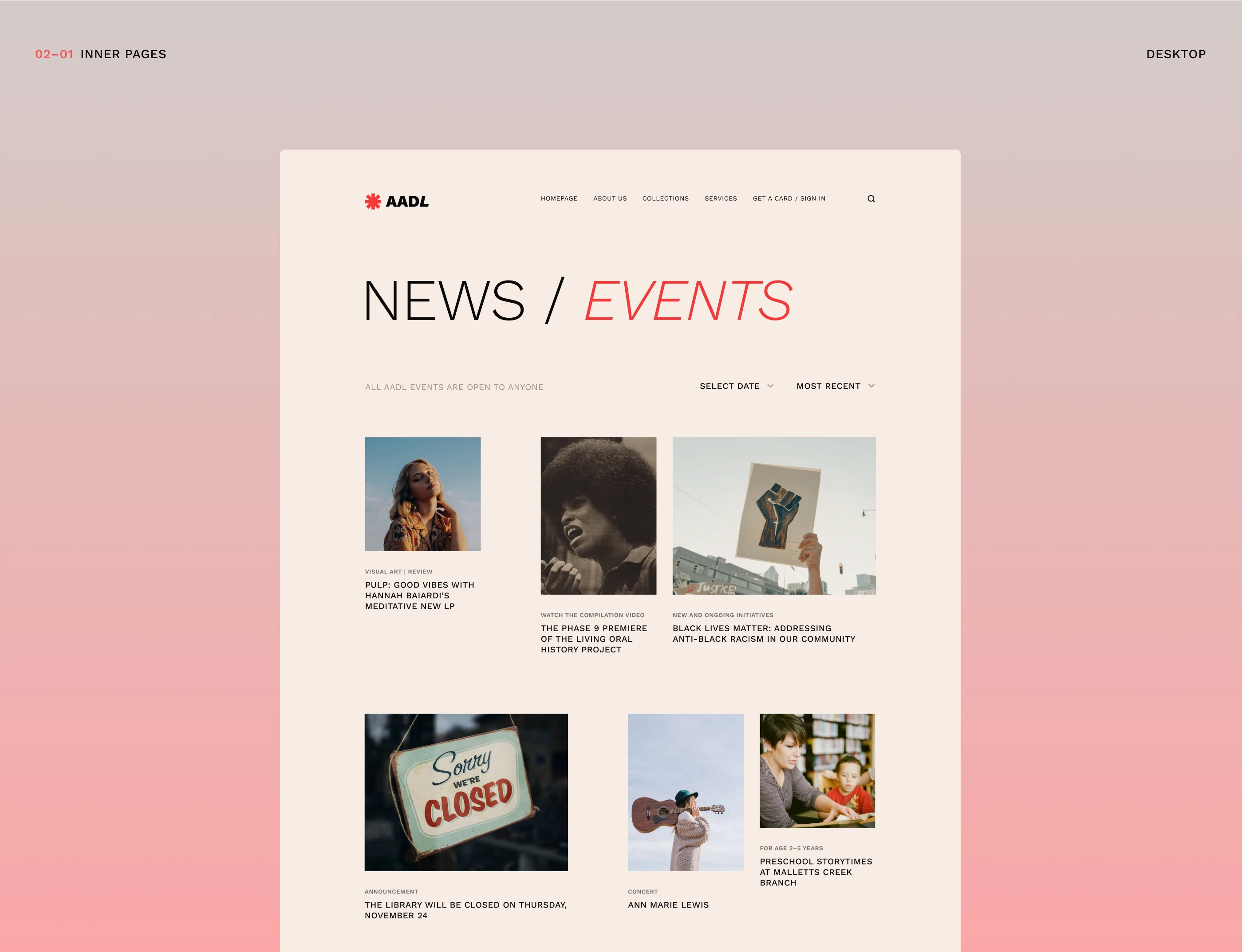 Ann Arbor District Library Website Redesign — Изображение №5 — Интерфейсы, Брендинг на Dprofile