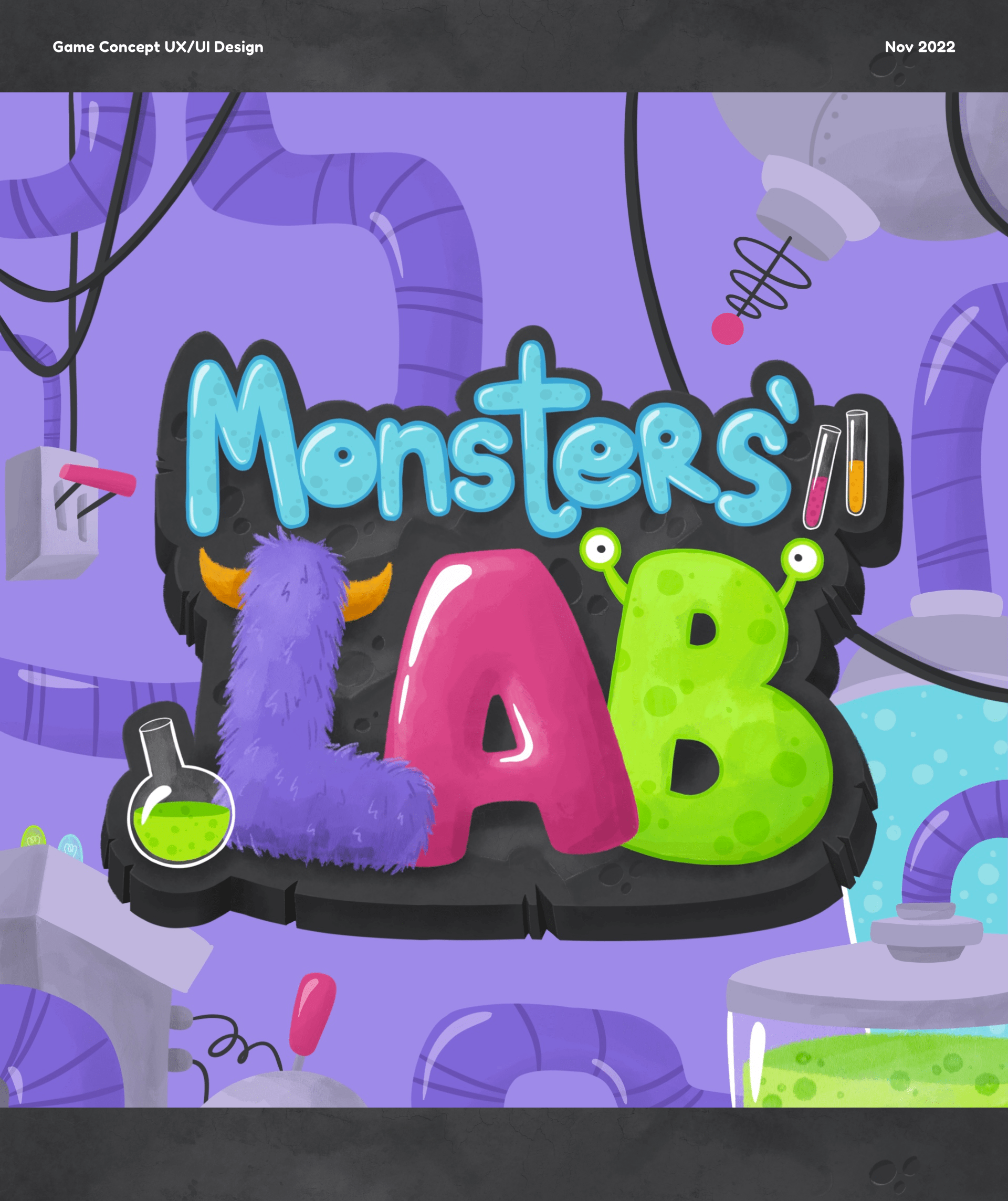 Monsters' Lab Concept Game UX/UI Design — Изображение №1 — Иллюстрация, Анимация на Dprofile