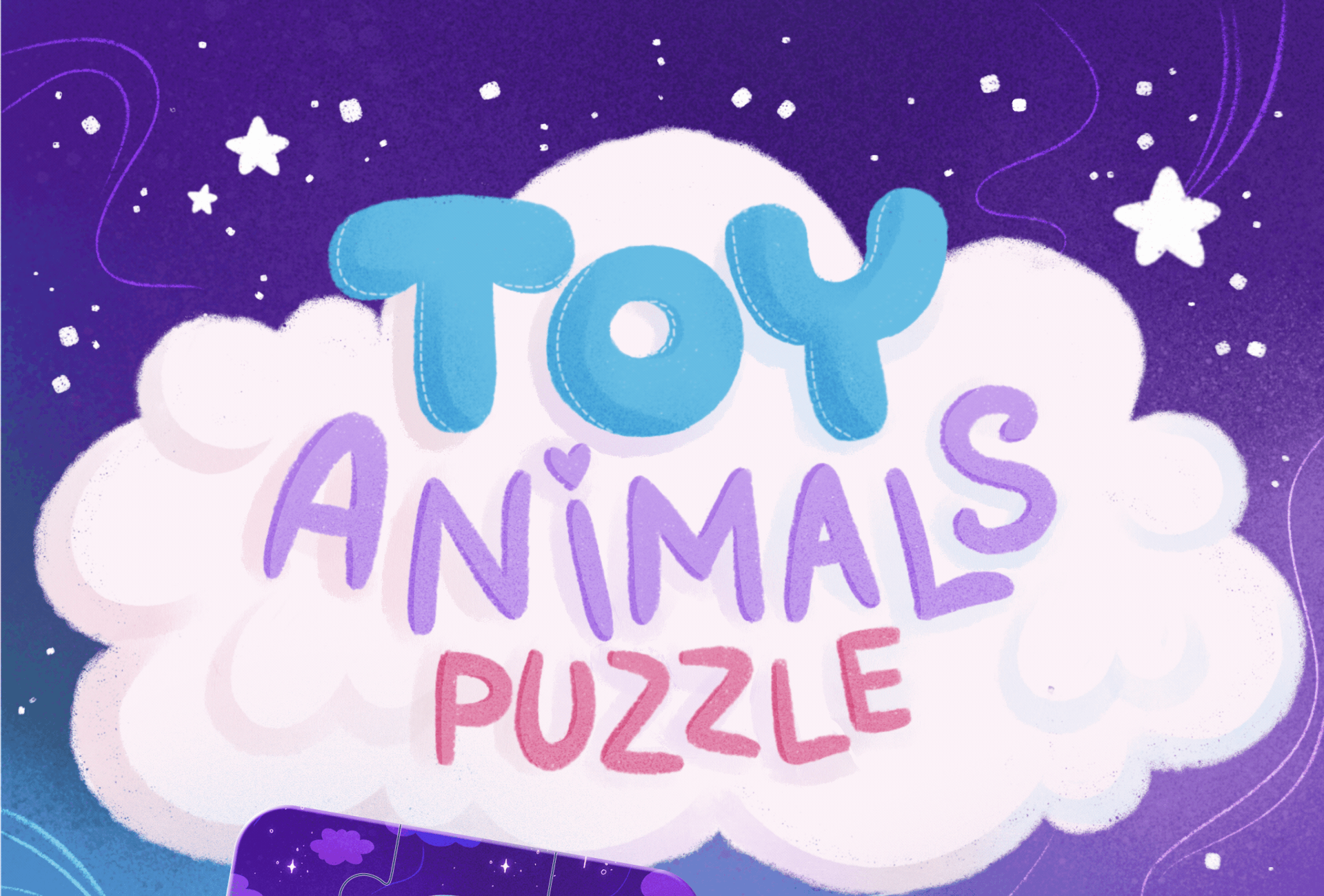 Toy Animals Puzzle | Детские пазлы — Изображение №1 — Иллюстрация на Dprofile
