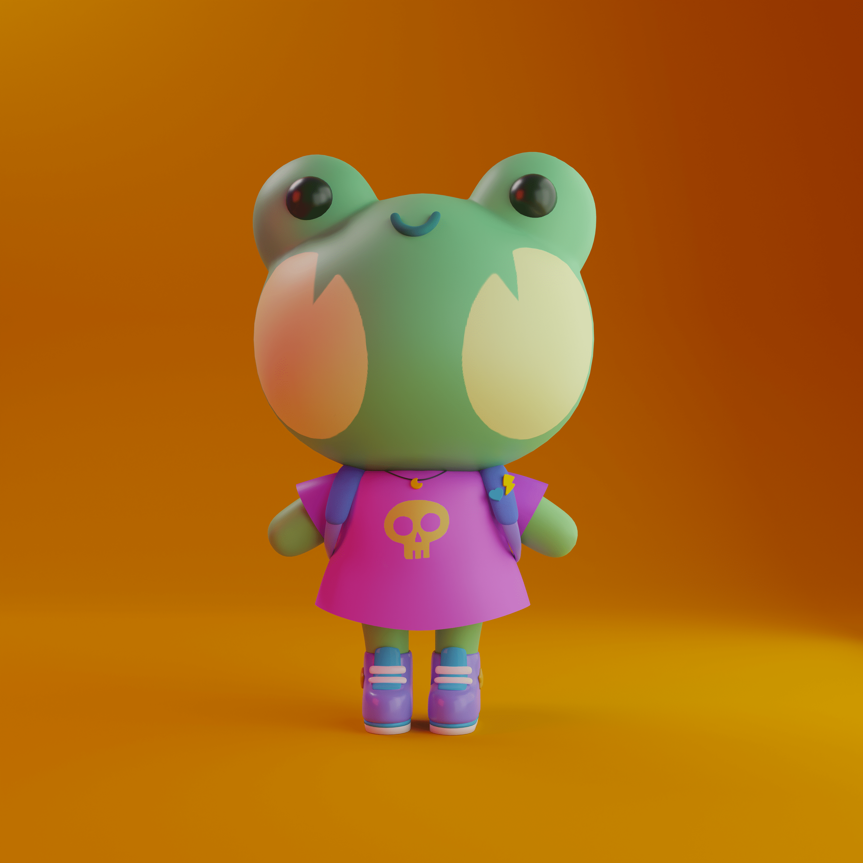Baby Froggy (tutorial) — Изображение №1 — Иллюстрация, 3D на Dprofile