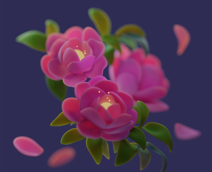 Peonies — 3D на Dprofile