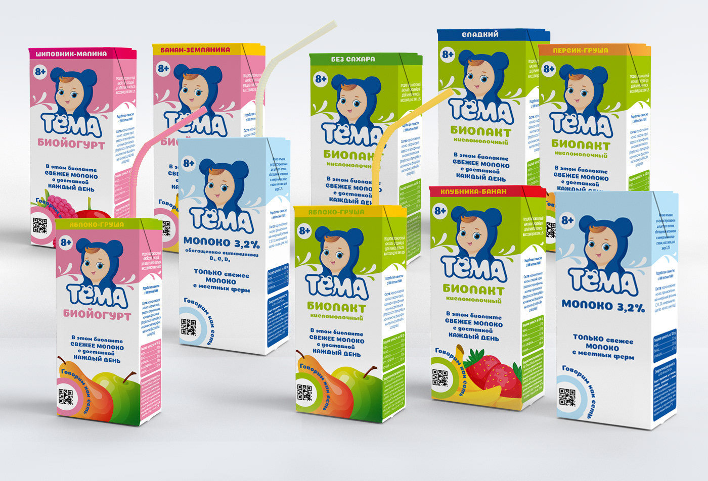 ДИЗАЙН УПАКОВКИ / УПАКОВКА МОЛОЧНЫХ ПРОДУКТОВ / ИЛЛЮСТРАЦИЯ — Изображение №12 — Брендинг, Иллюстрация на Dprofile