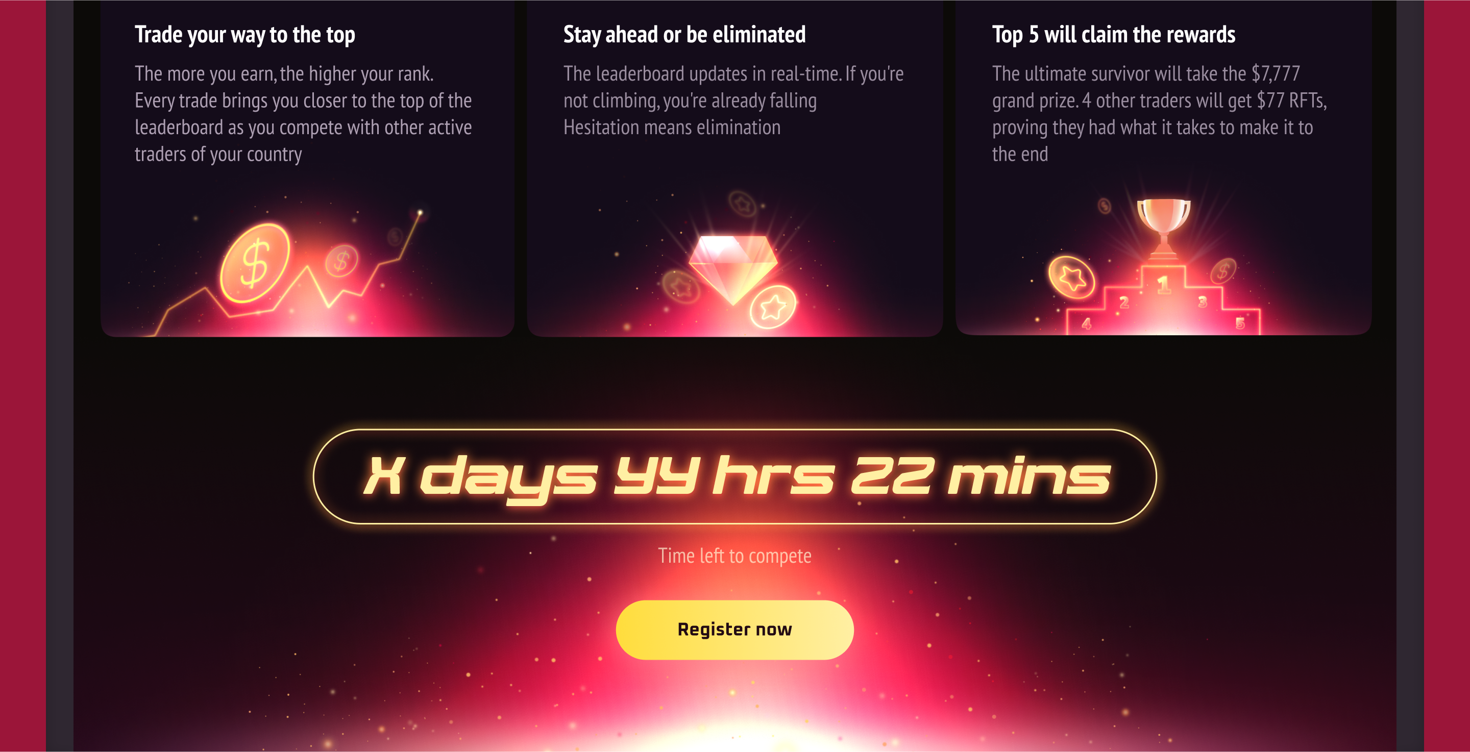 Promotional campaign for trading tournament — Изображение №6 — Интерфейсы, Маркетинг на Dprofile