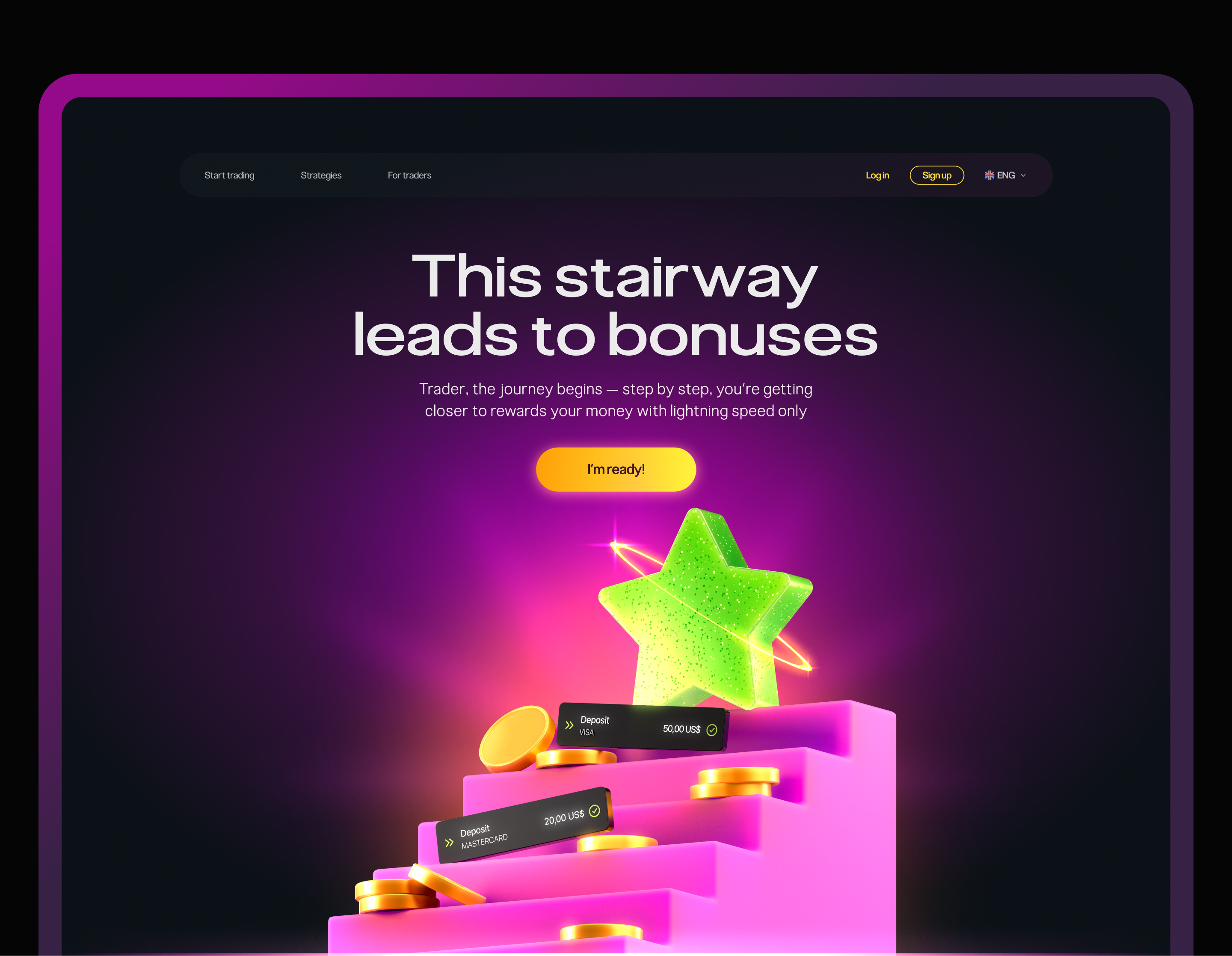 Promo LP with 3D illustrations — Изображение №3 — 3D, Маркетинг на Dprofile