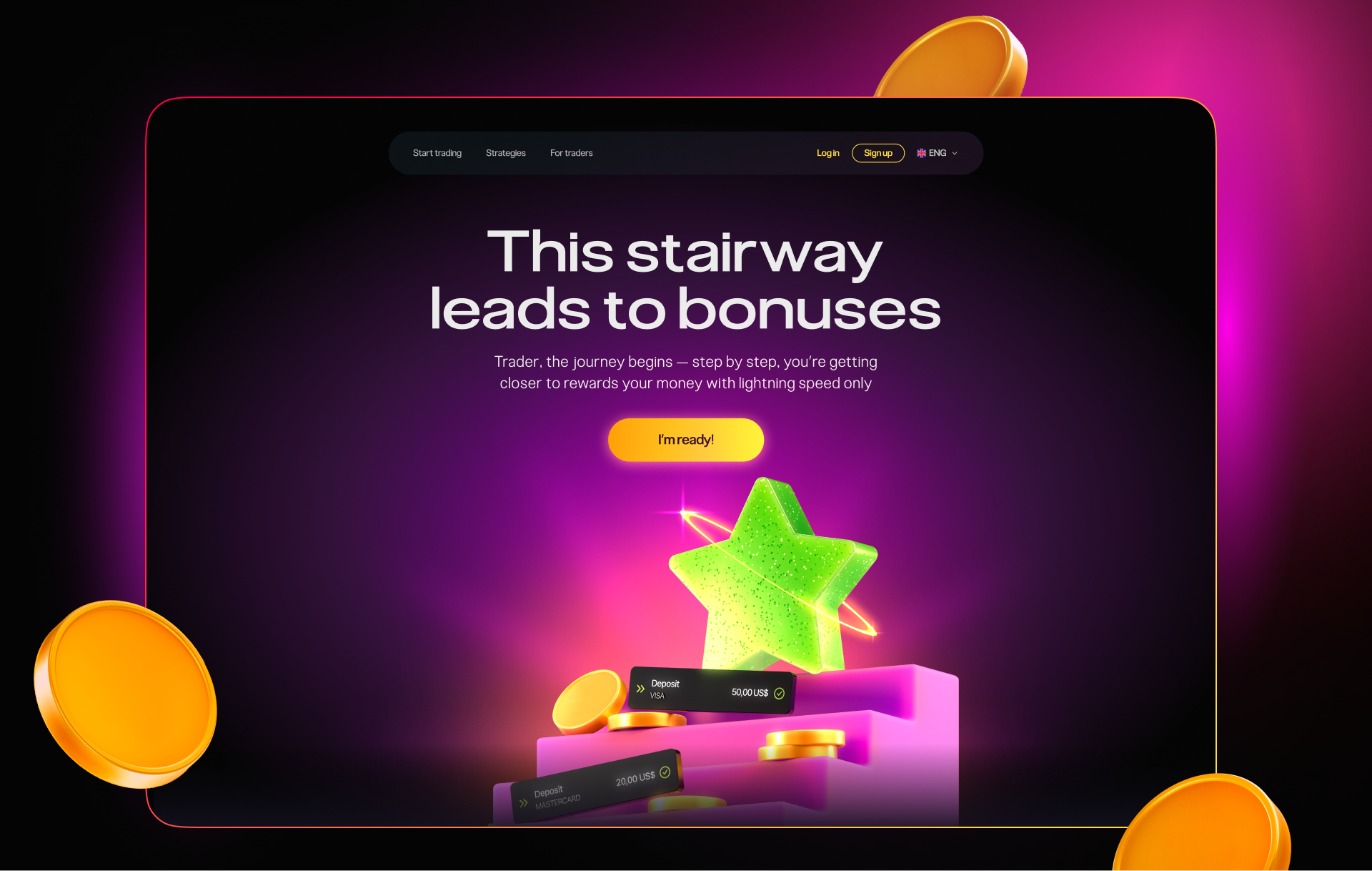 Promo LP with 3D illustrations — Изображение №1 — 3D, Маркетинг на Dprofile