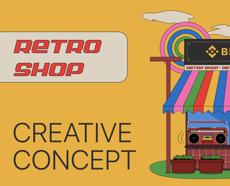 Иллюстрированный ретро лендинг — Интерфейсы, Иллюстрация на Dprofile