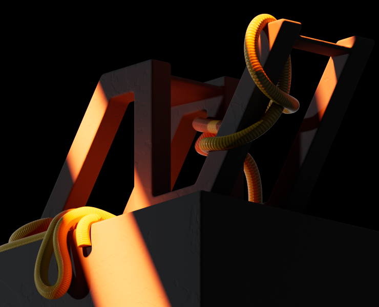 Letter "N" 3D design — 3D на Dprofile