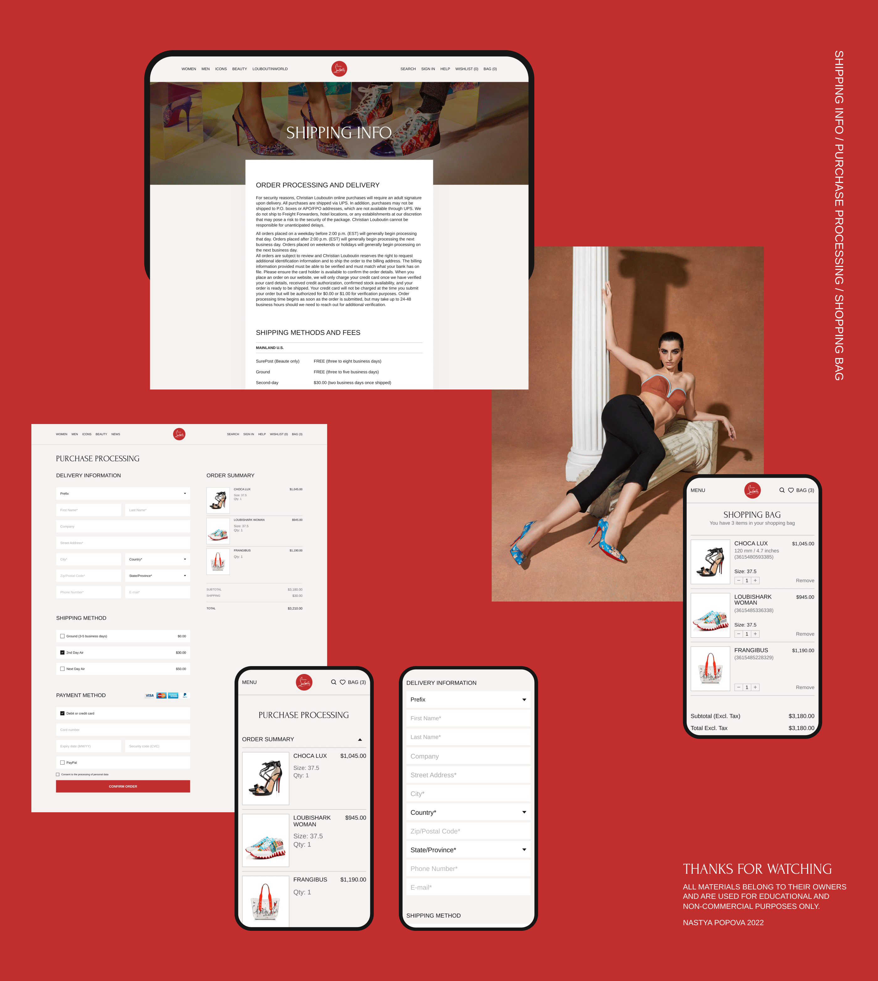 Online Boutique Christian Louboutin redesign concept — Изображение №7 — Интерфейсы на Dprofile